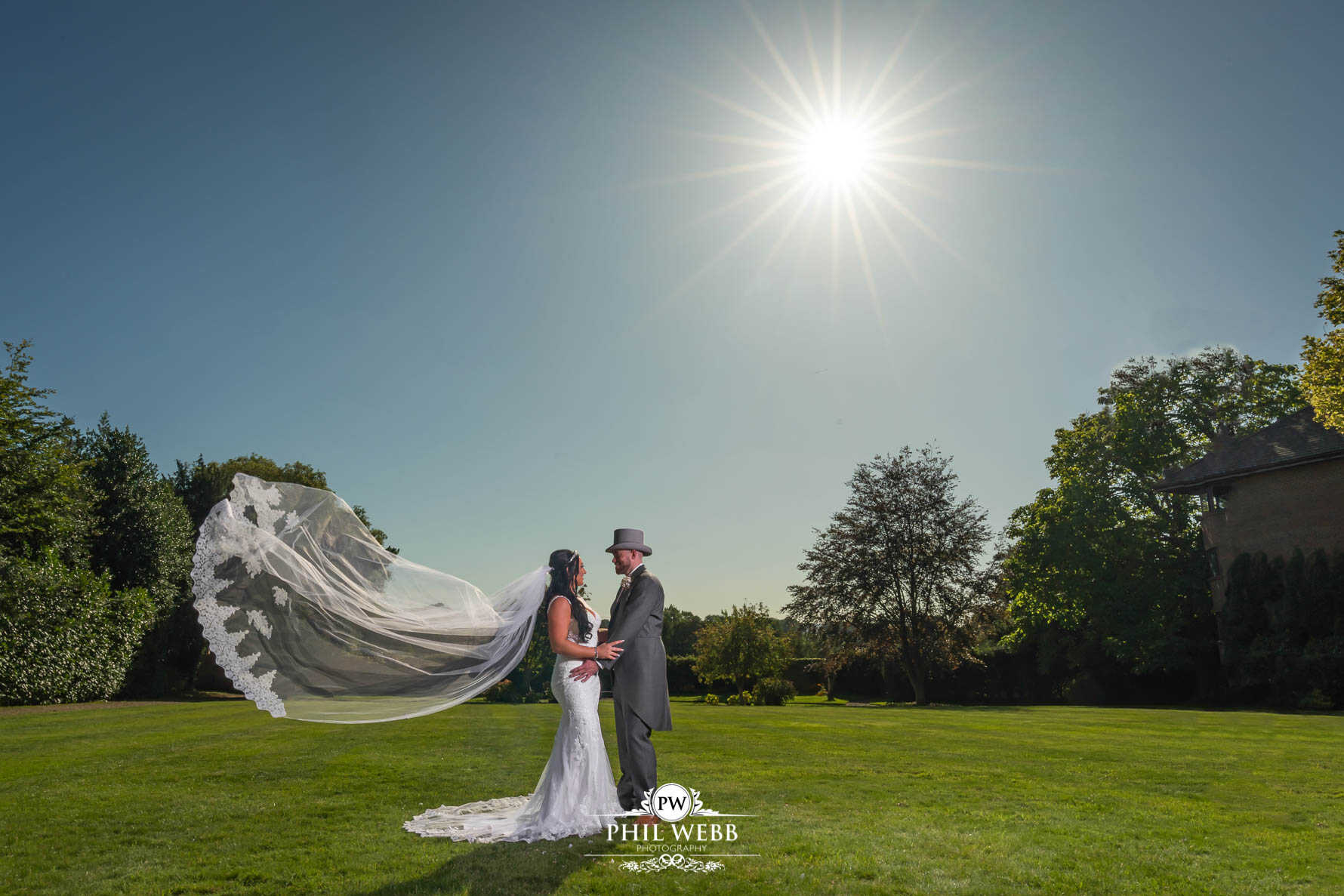Stonehouse Court Wedding photography bride and groom portrait