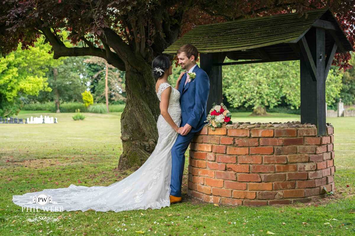 The Hatherley Manor Hotel Wedding photography bride and groom portrait